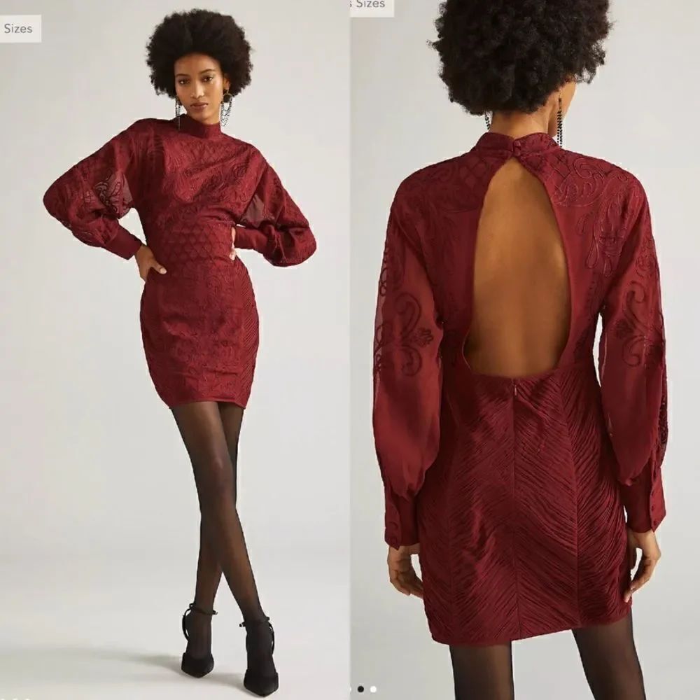 Anthropologie | Not So Serious by Pallavi Mohan Lace Mini Dress Plus Size 16W